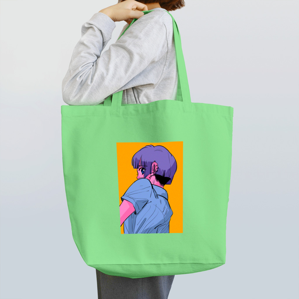 ▽の振り向く少年🌈 Tote Bag