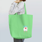 Lily bird（リリーバード）の変身！水浴び白文鳥 ロゴ入り② Tote Bag