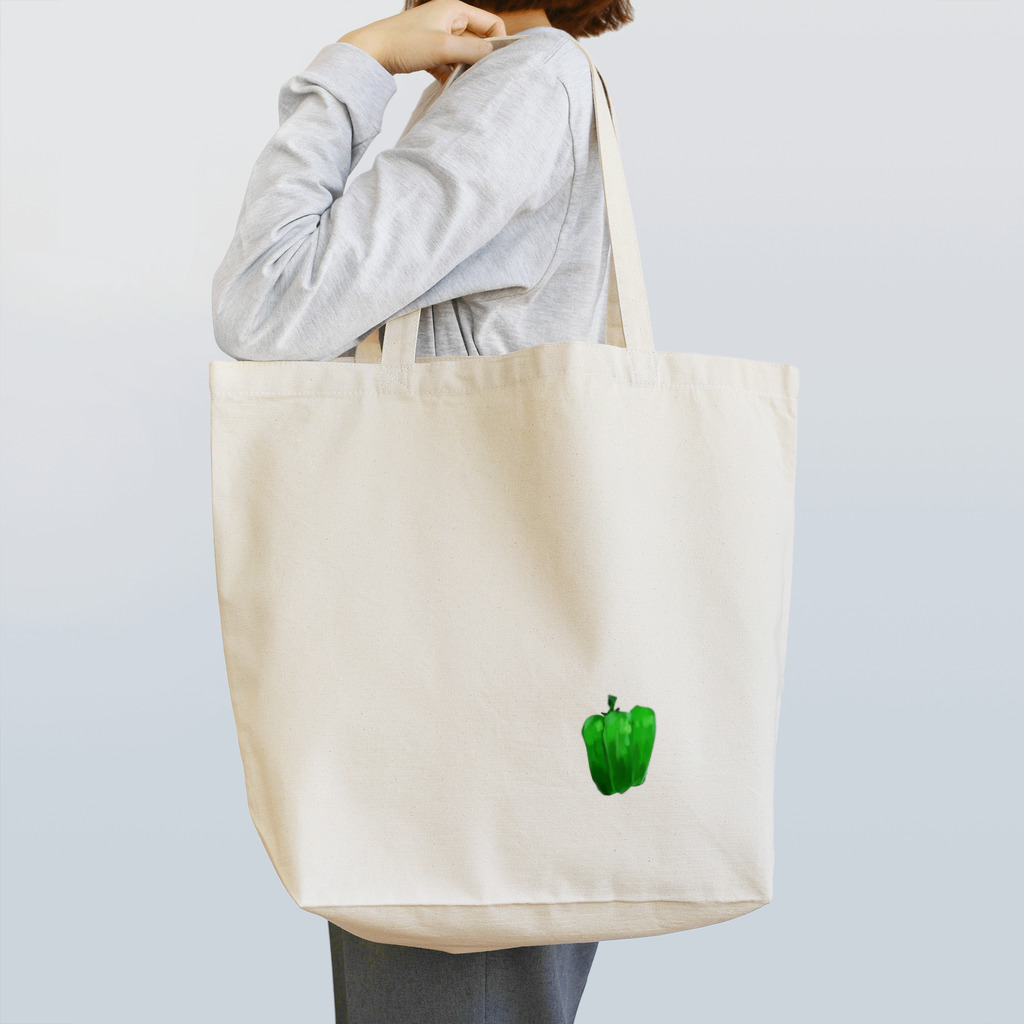 アパレルショップ・ヤサイピーマンズのヤサピーのピーマン Tote Bag