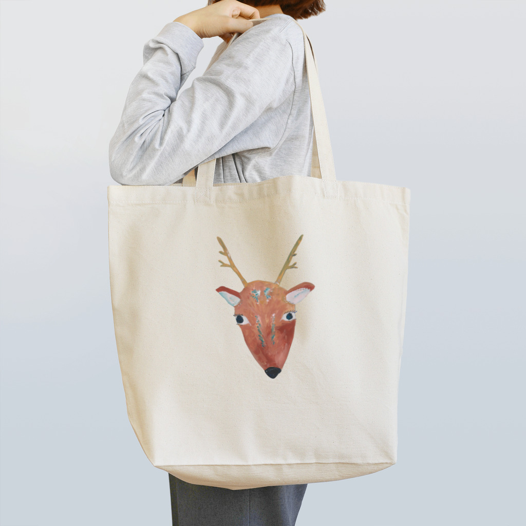 宇都木チエミの鹿 Tote Bag