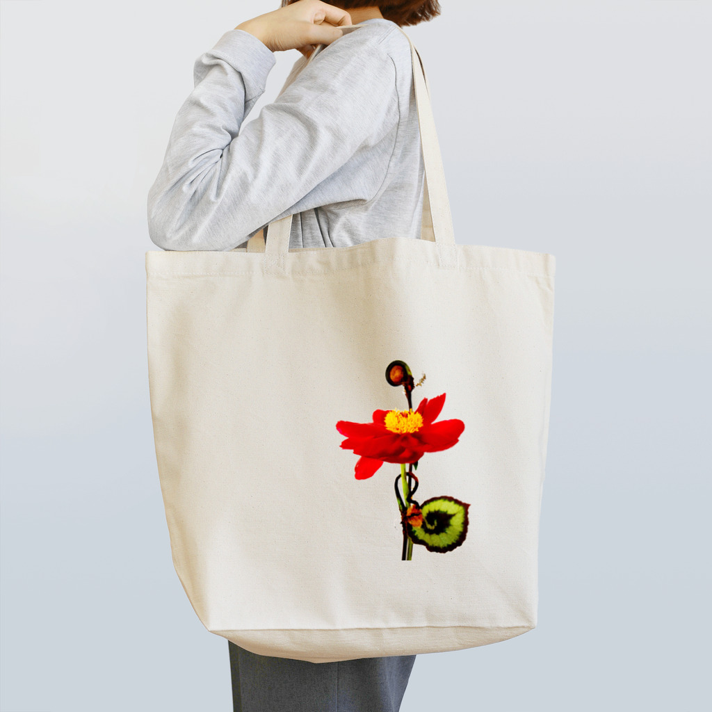 マエソワヒロユキ SHOPのAnalog-Flower Tote Bag