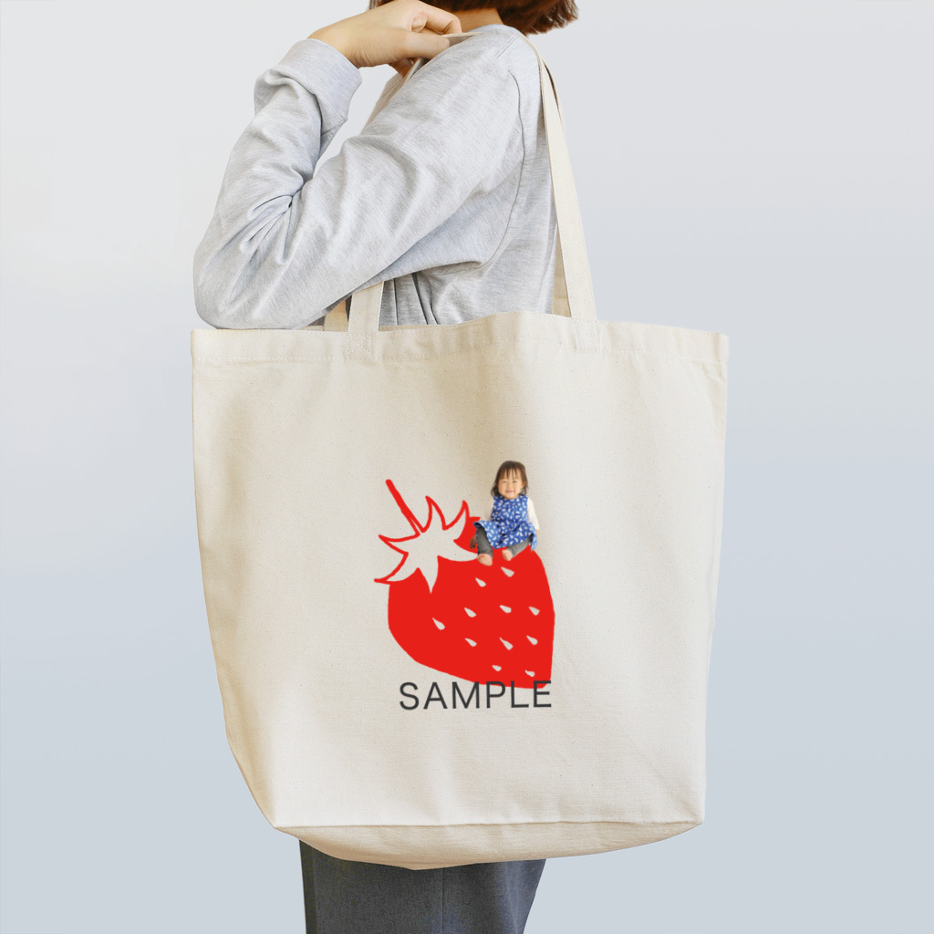 soramark（ソラマーク）　フォトグッズのphotoグッズいちご　レッド Tote Bag