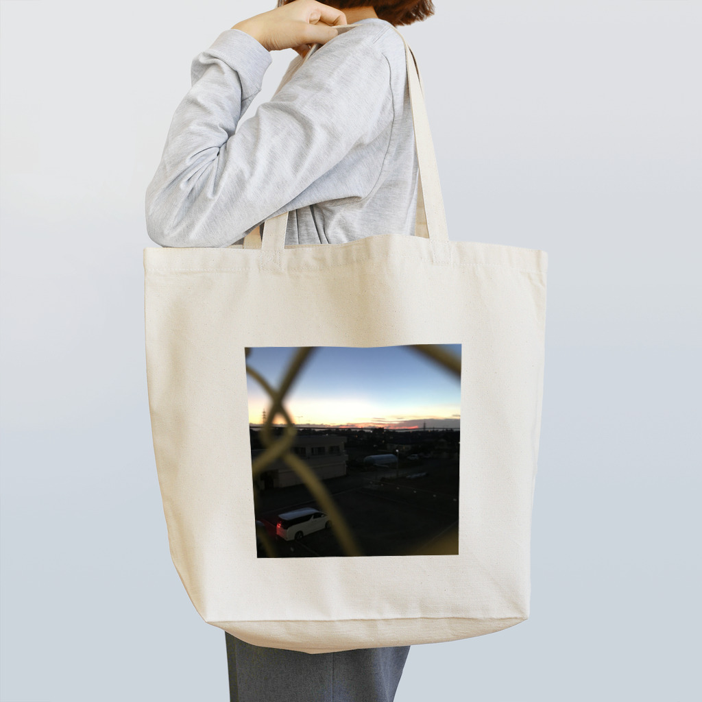 0__tktの田舎の夕焼け Tote Bag