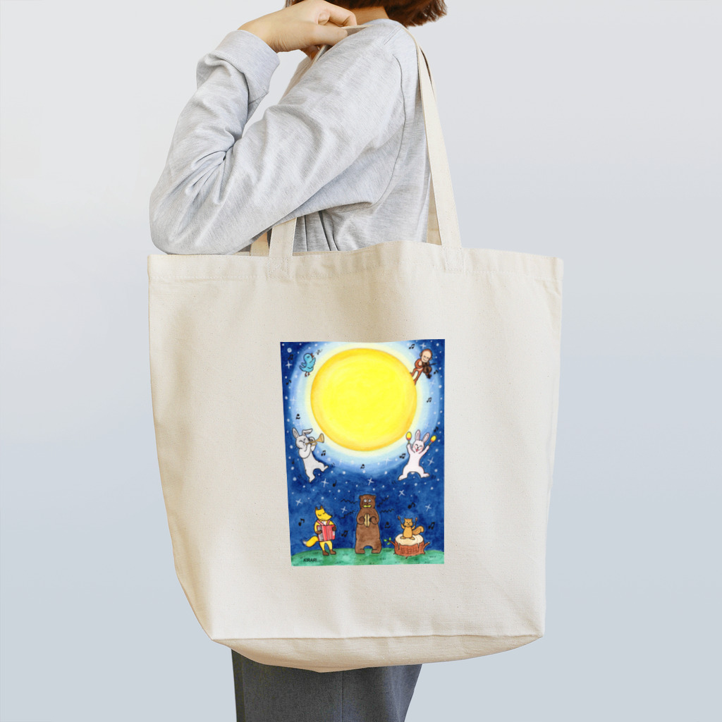 KIRARIの夢色雑貨屋さんの「月夜の音楽会」 Tote Bag