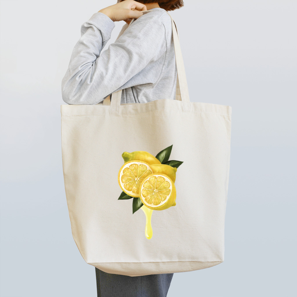 カワウソとフルーツの【forseasons】レモン Tote Bag