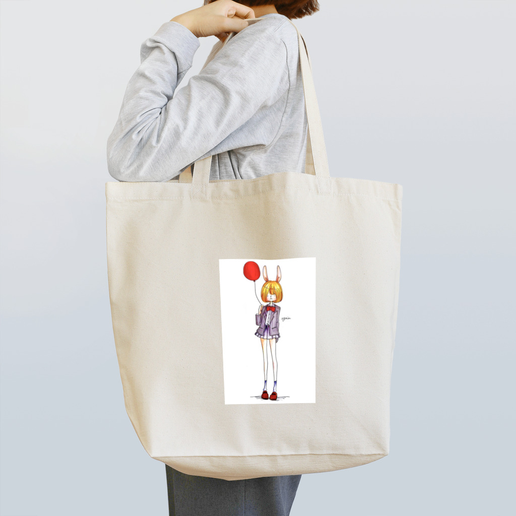 yuumiのusagi collection -風船- トートバッグ