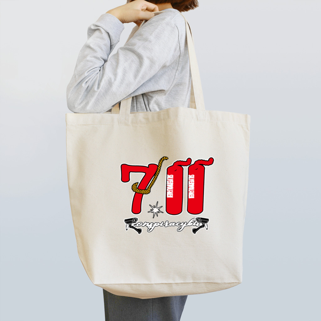 ＳＩＬＶＥＲＷＯＬＦＭＥＮmixculturedesinのゲリラコレクション「７１１」Tシャツ トートバッグ