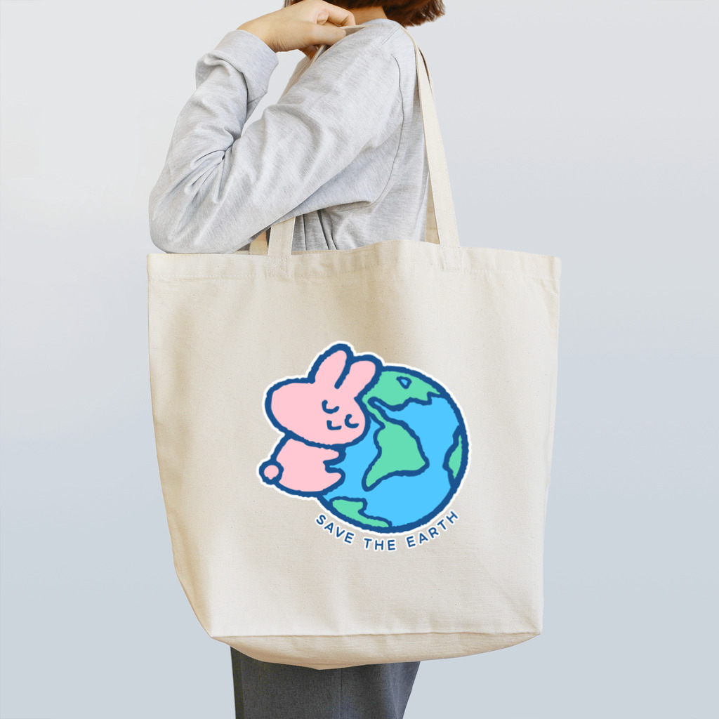 ぷわぷわぺこの地球をまもる Tote Bag