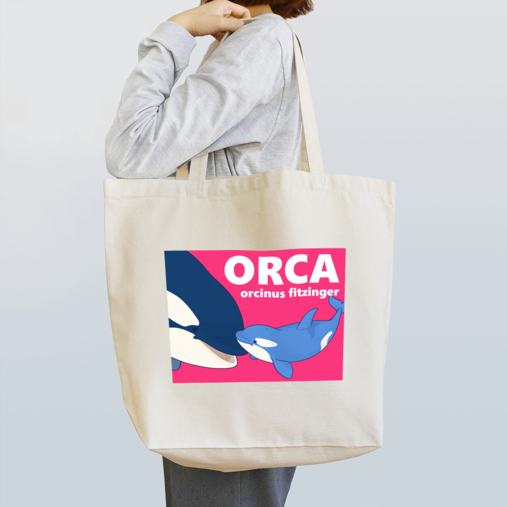 上中さとるのベビーシャチA（桃） Tote Bag