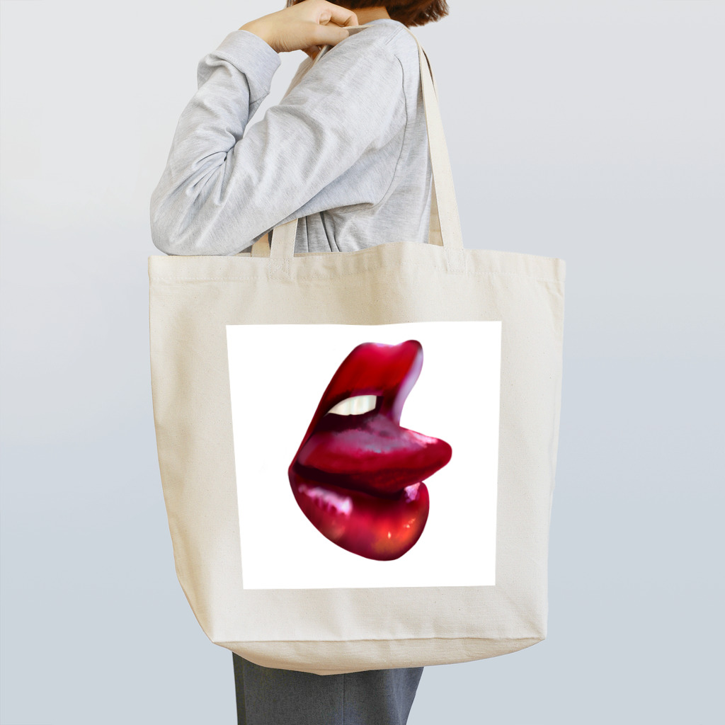 DELT_Aのlip and tongue Tote Bag