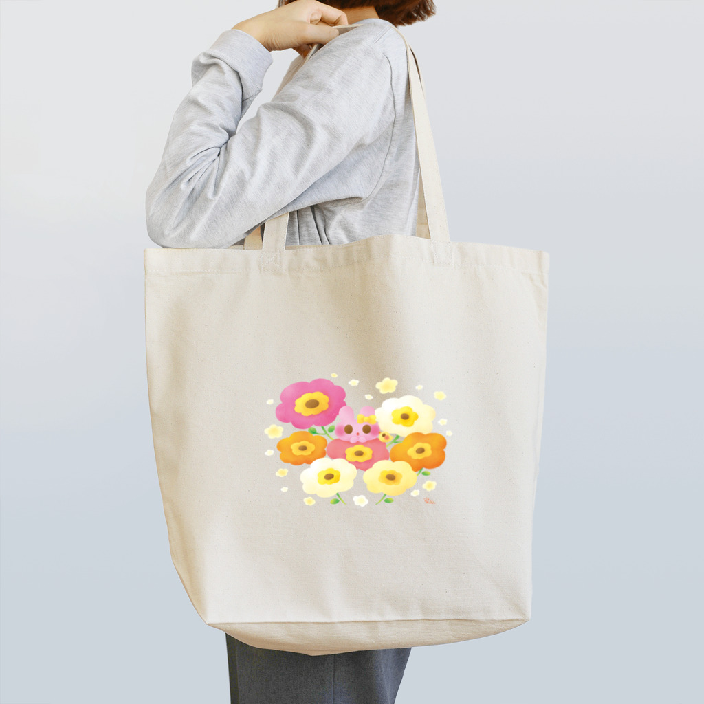 ミキのポピーとうさぎ Tote Bag