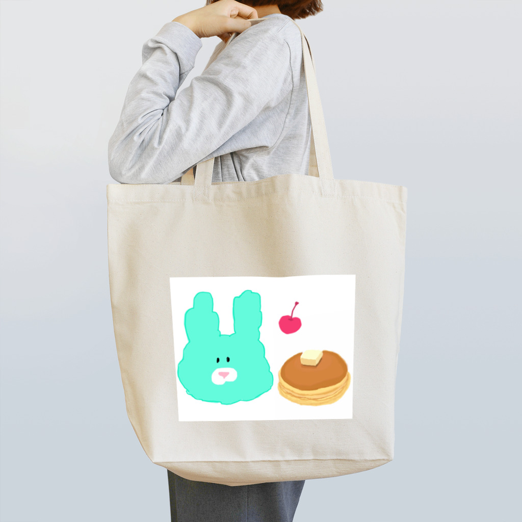 .のみどりのうさぎとパンケーキさくらんぼ付 Tote Bag