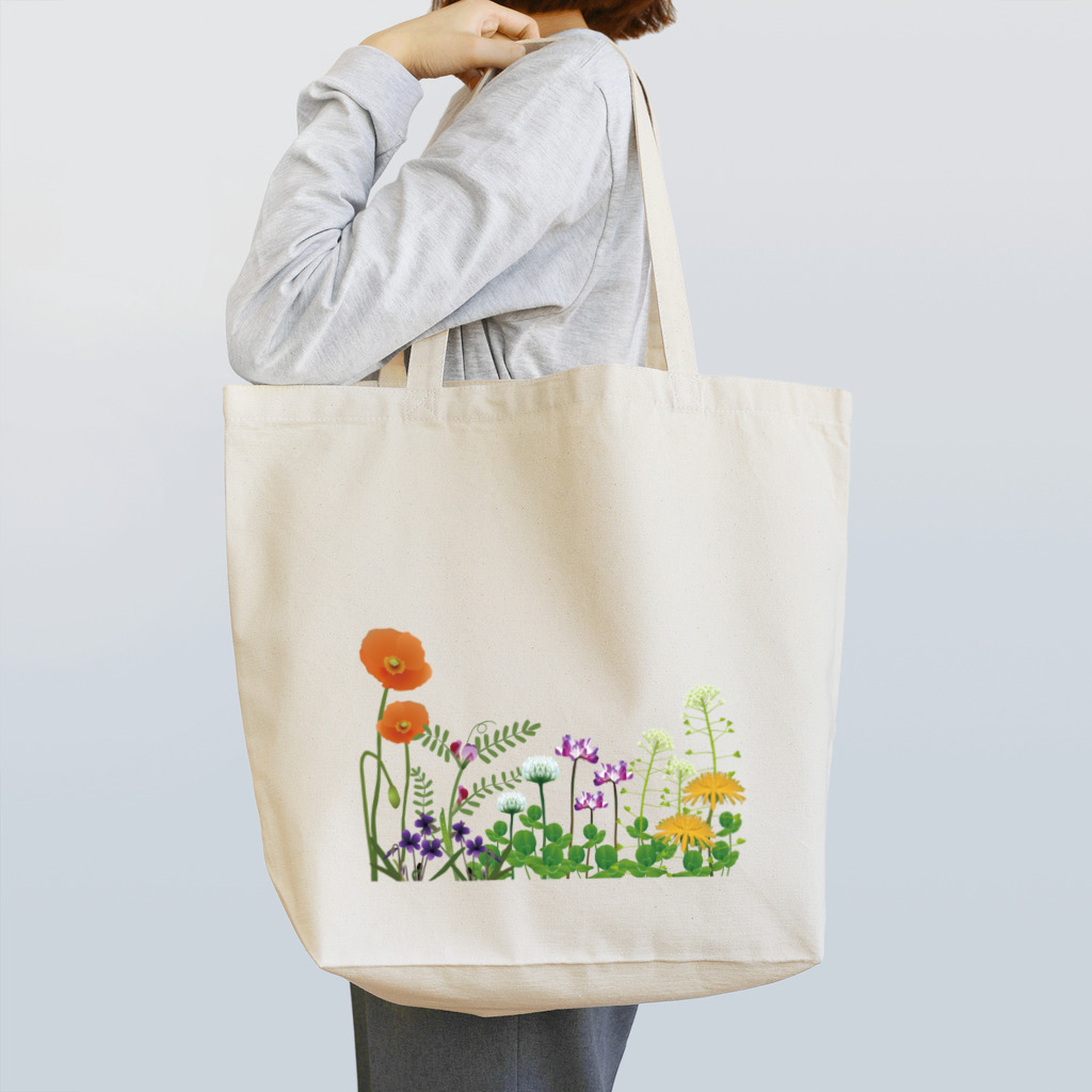 Drecome_Designの 野の花 トートバッグ