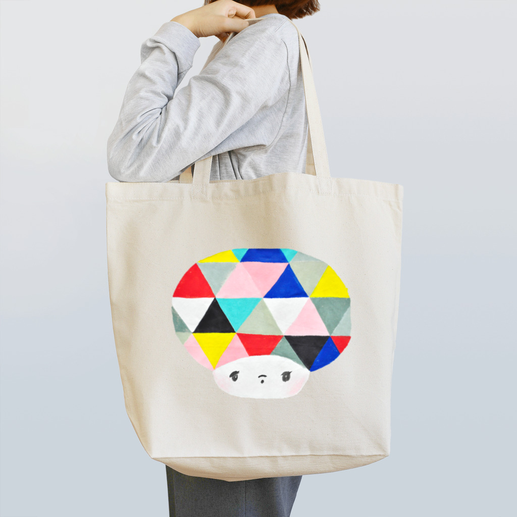 Makoto  Oguraのカラフルお顔 Tote Bag