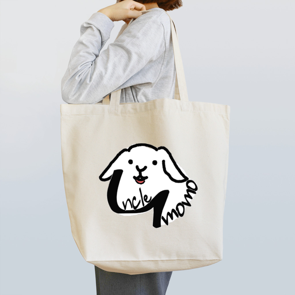 uncle momoの【uncle momo】ロゴ Tote Bag