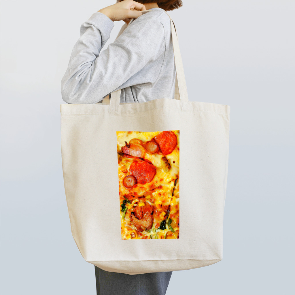 ファンシーゲリラ‖刺繍屋のエリコの飯テロ(ピザ) Tote Bag