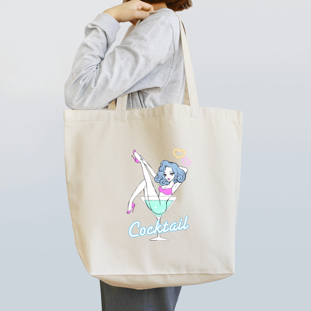 ヤマ ひかりのカクテルガール Tote Bag