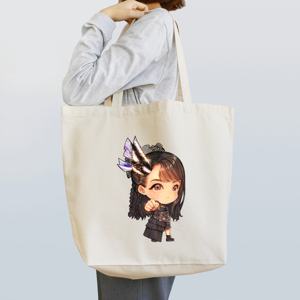 韓国キャラクターアート K MOE のMO Tote Bag