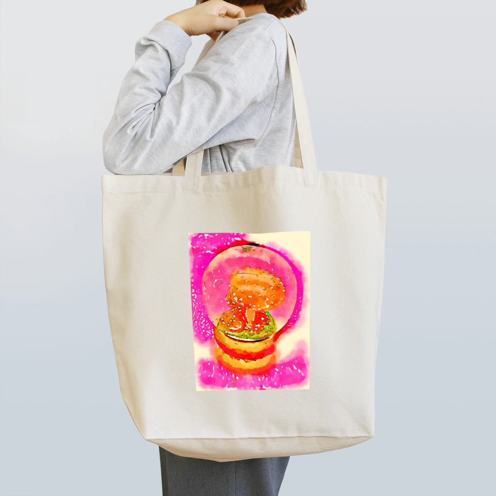 ウエノデザインのきのこスノーグローブ Tote Bag