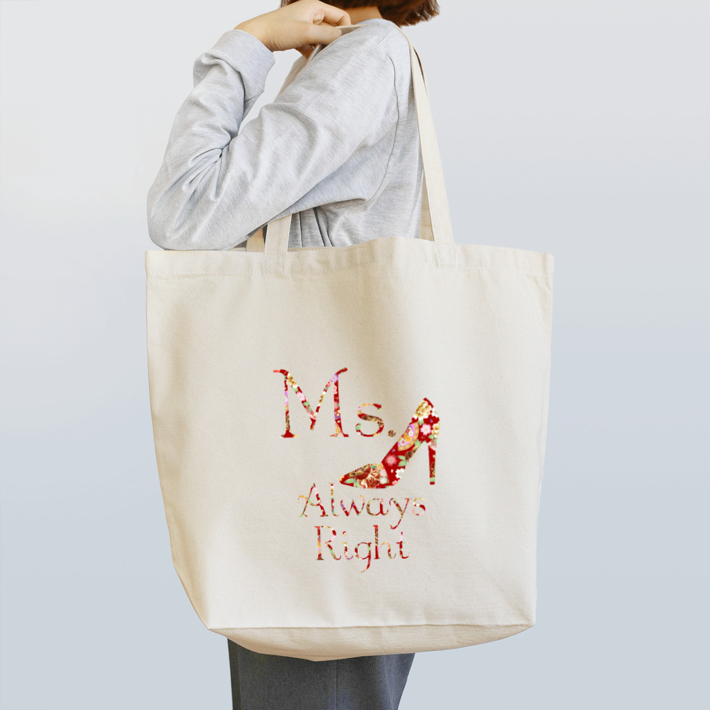 Mr.Rightの和柄 Ms.Always Right トートバッグ