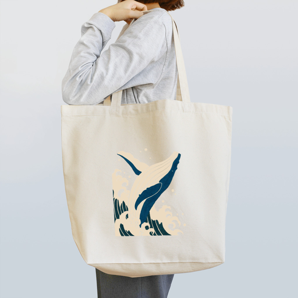 AYA CHUJO ORIGINAL GOODSのシロナガスクジラ Tote Bag