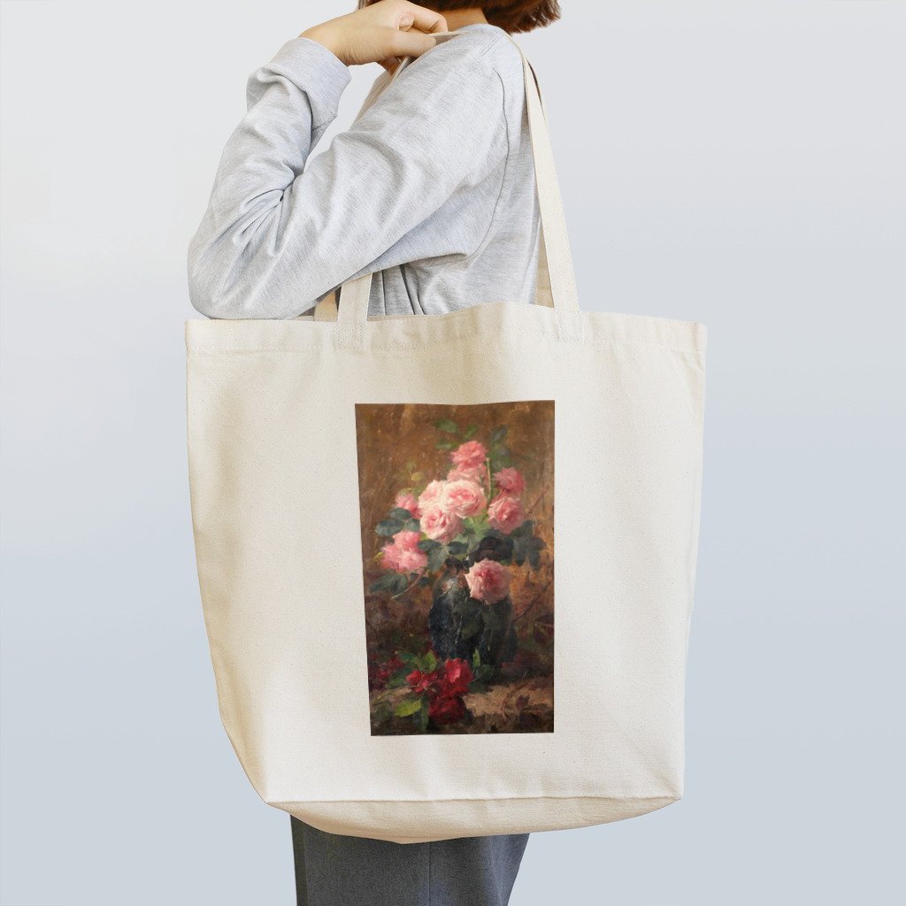 花名画アートグッズのフランス・モルテルマン《バラの静物》 Tote Bag