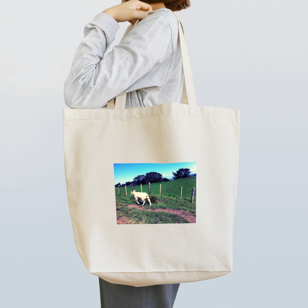 ouchi-coffee-laymeの小走り羊ちゃんシリーズ Tote Bag