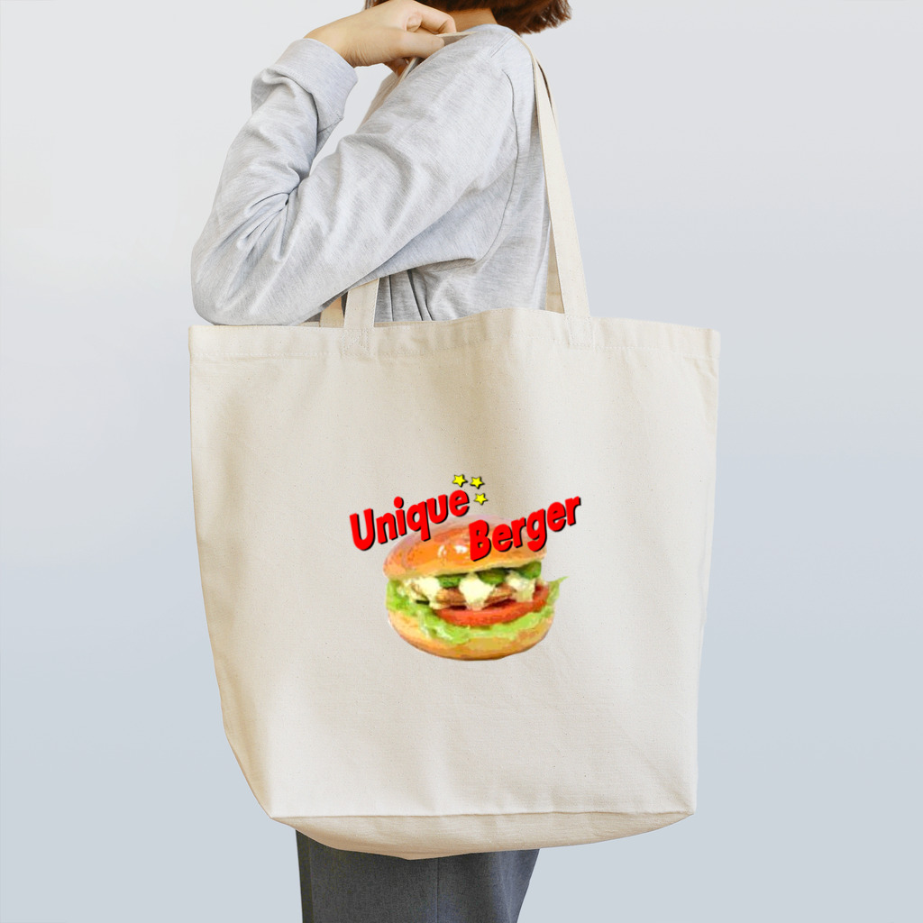 UNIQUE MANIACの「ハンバーガー」 トートバッグ