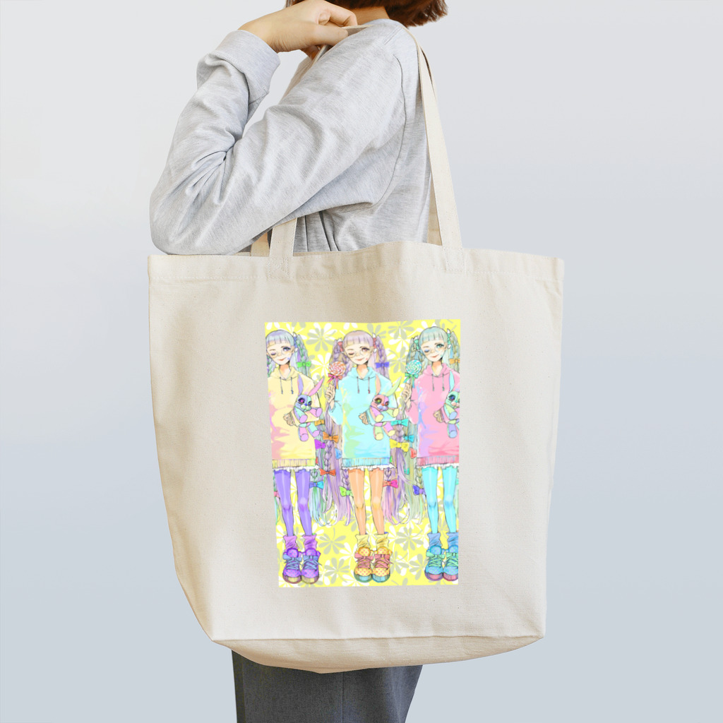 MOMOのパステルガール Tote Bag