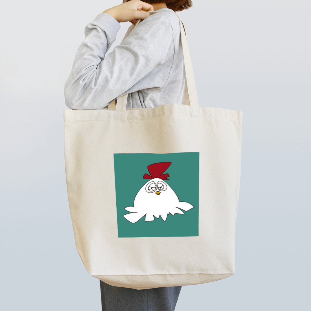 開封済みの桃の缶詰のこけこ Tote Bag