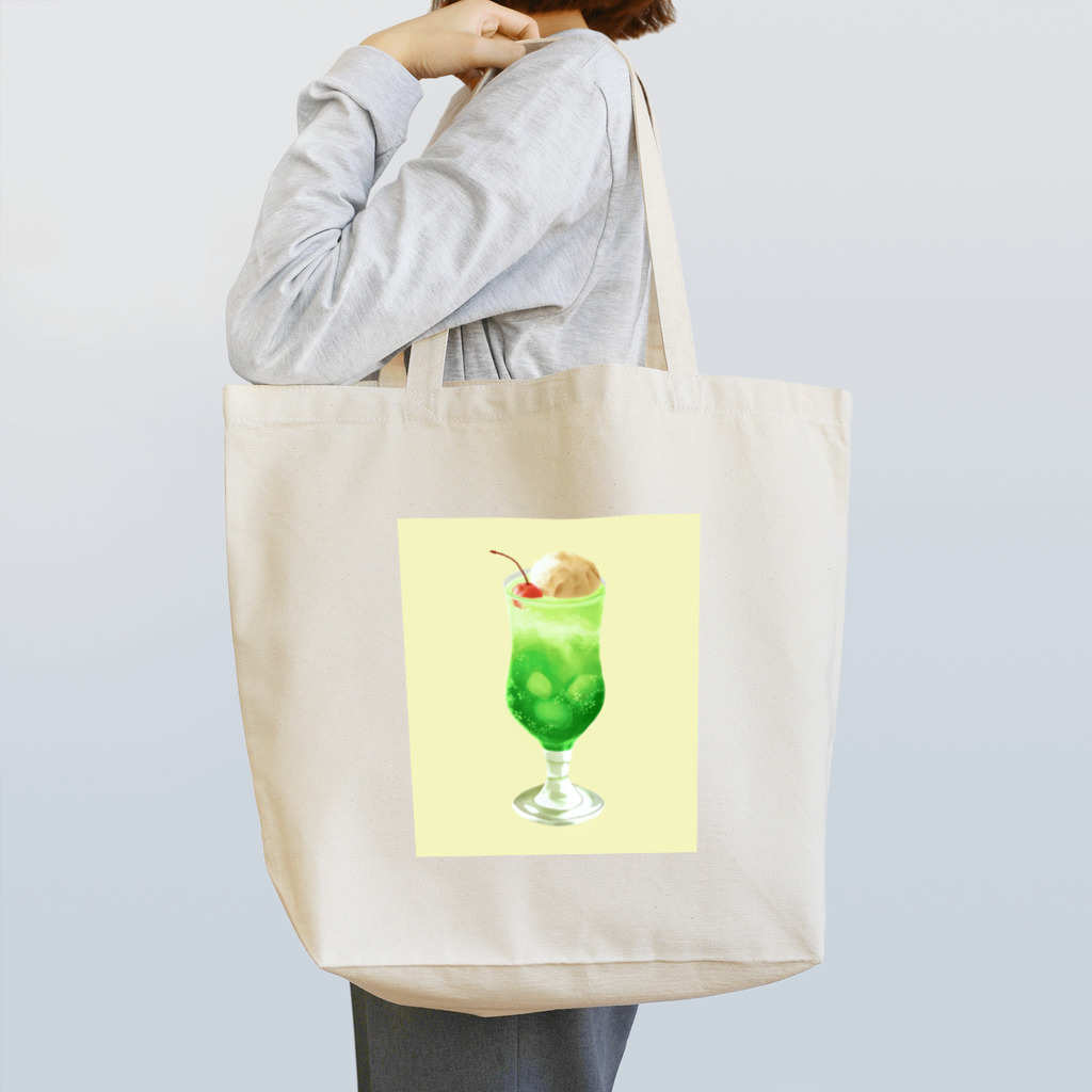てんぷら〜のメロンソーダ　 Tote Bag