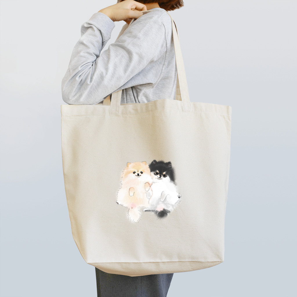 ふわふわチャリティのcomachi & temari Tote Bag