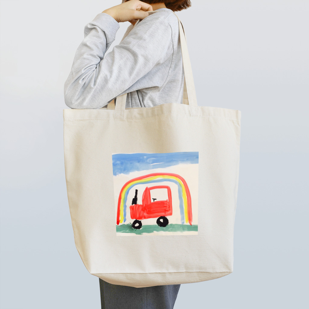 nijiiro records*の虹とくるま Tote Bag