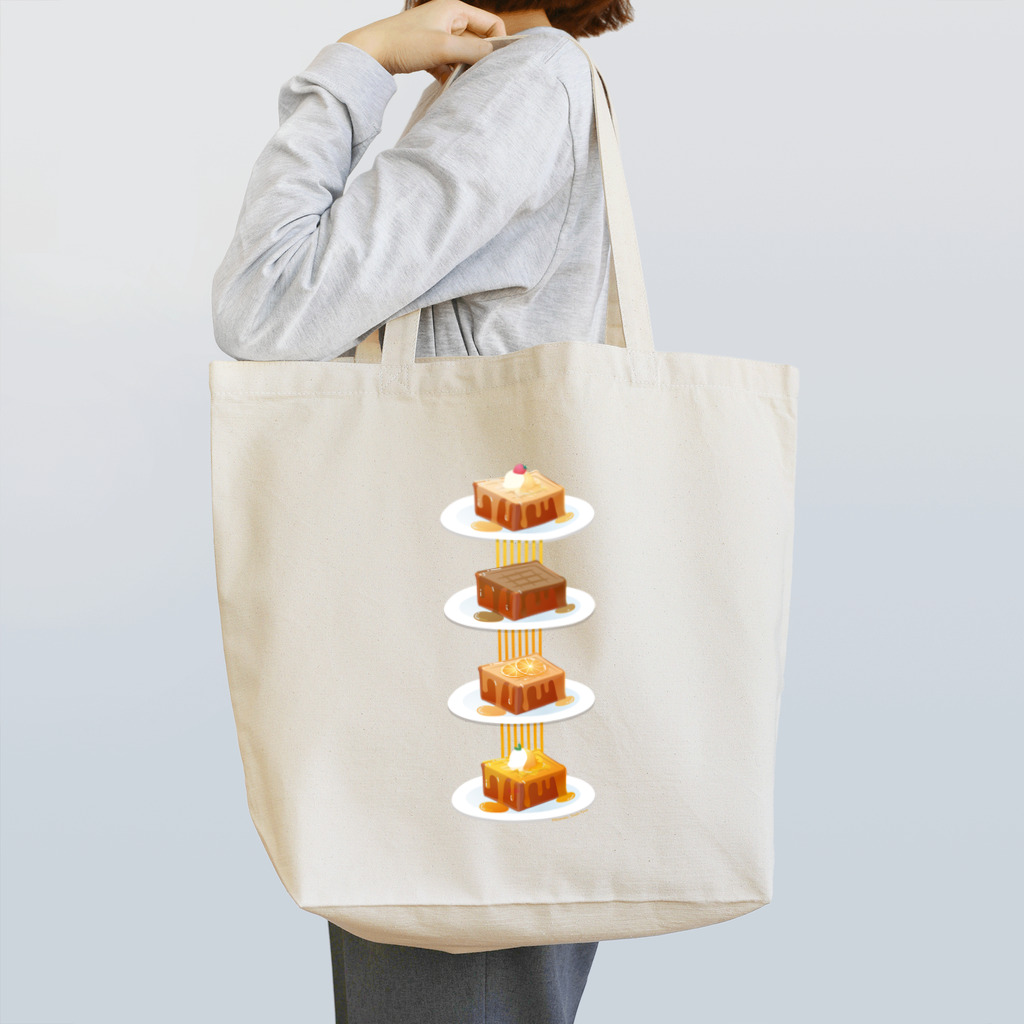 雑貨屋きゅう＠suzuri支店の本日のハニートースト トートバッグ