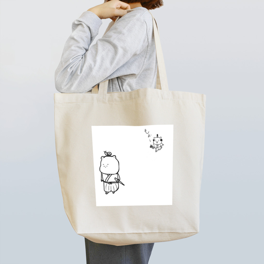 hamaraのくま侍 ちょんまげ編 Tote Bag