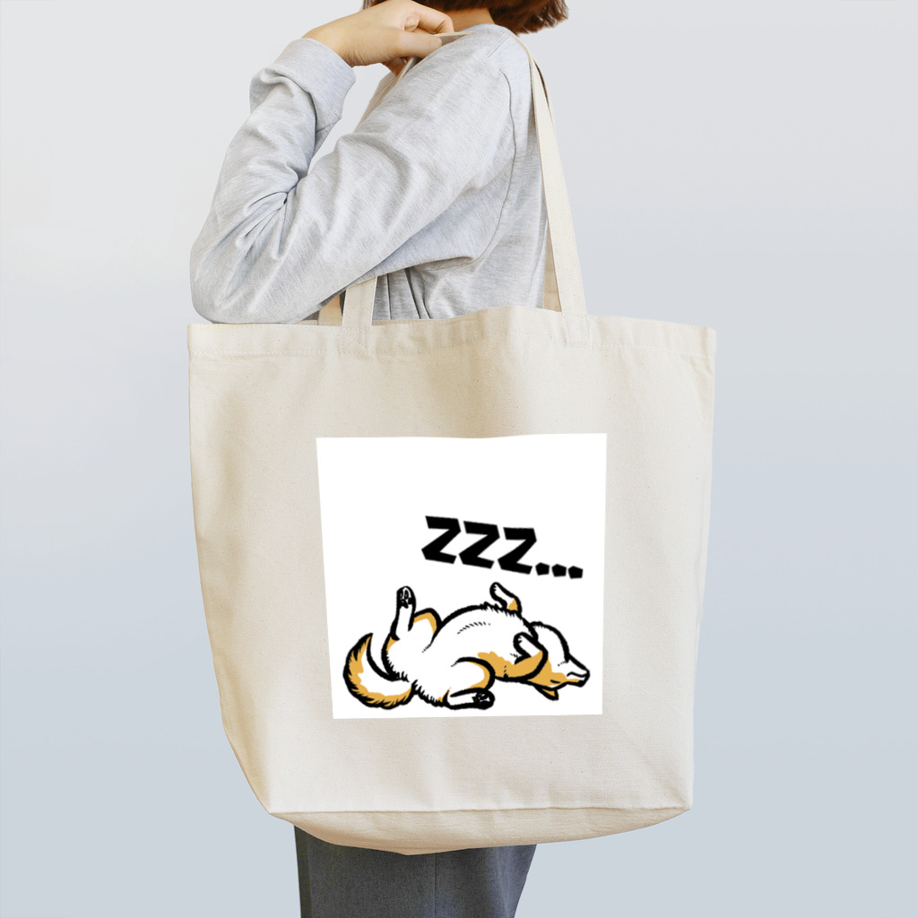 真希ナルセ（マキナル）のへそ天爆睡（赤柴） Tote Bag