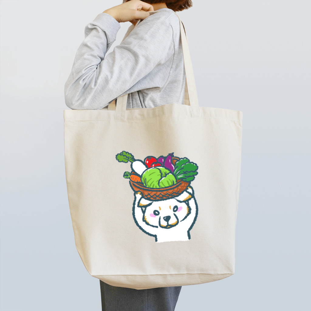 真希ナルセ（マキナル）の菜食主義な柴犬（白柴） Tote Bag