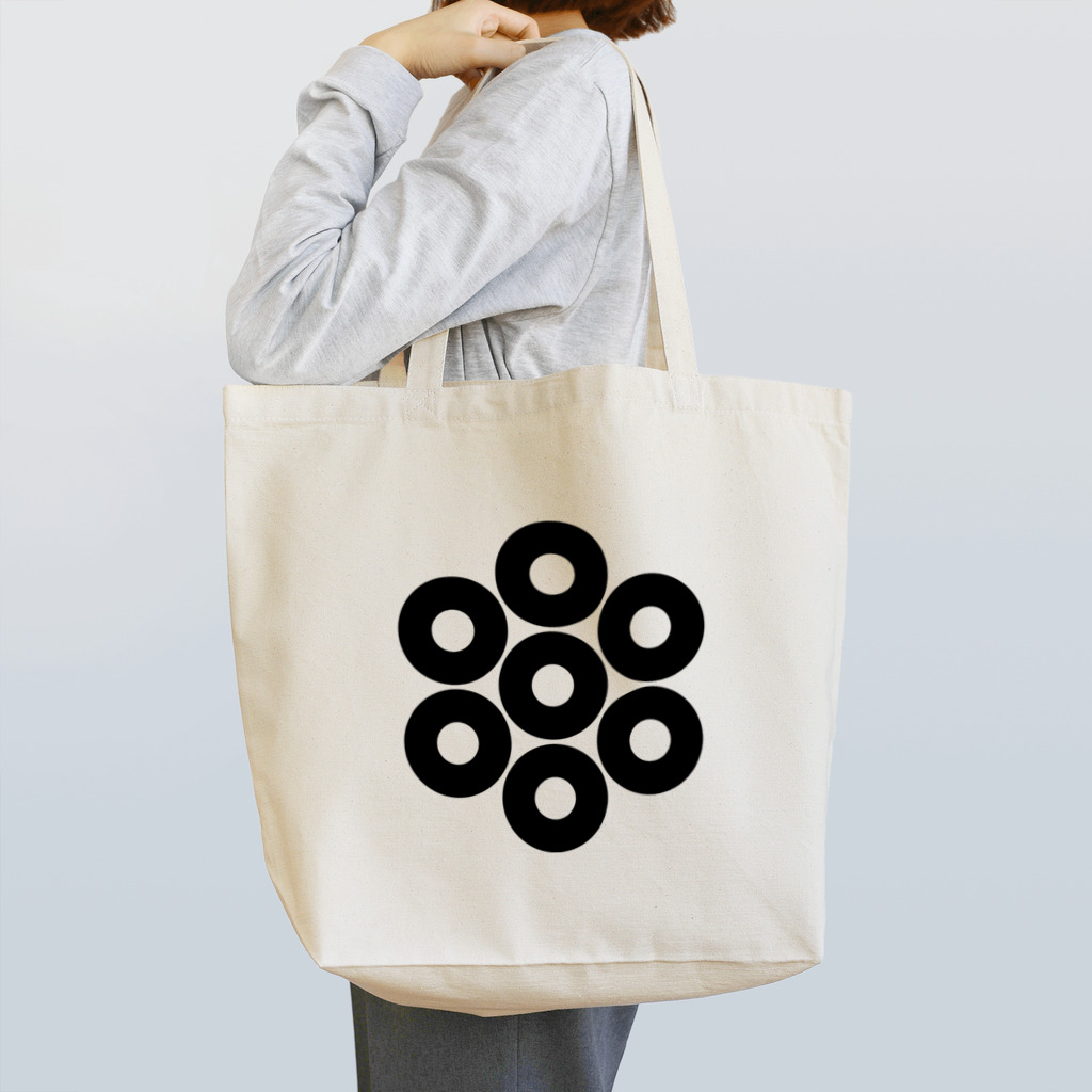 日本の家紋 七つ蛇の目 Tote Bag