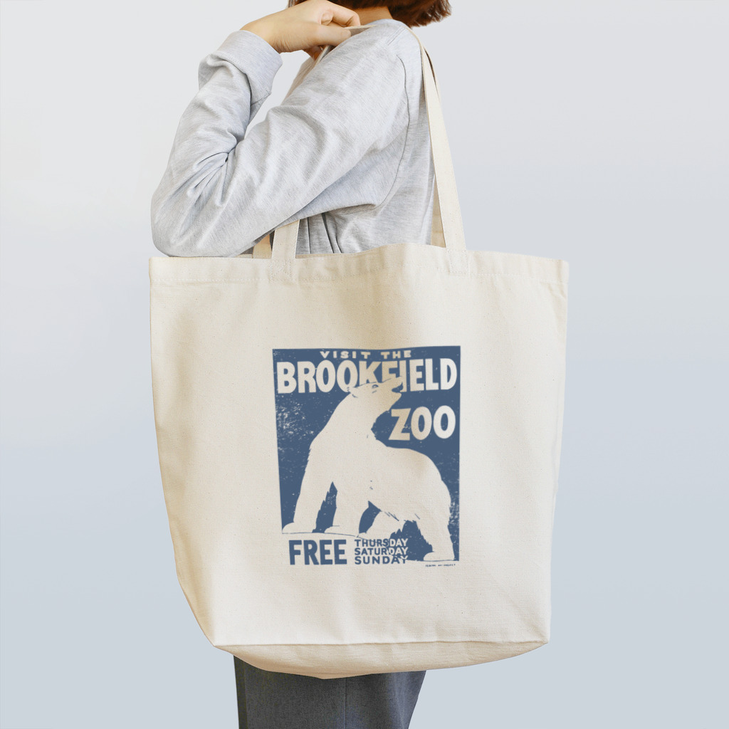 PD selectionのヴィンテージポスタートートバッグ（動物園/シロクマ） Tote Bag