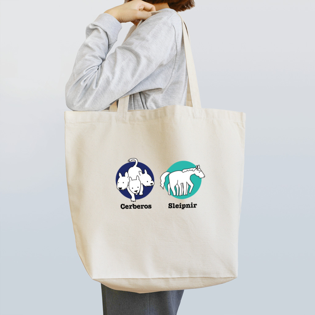 3out-firstのケルベロスとスレイプニル Tote Bag