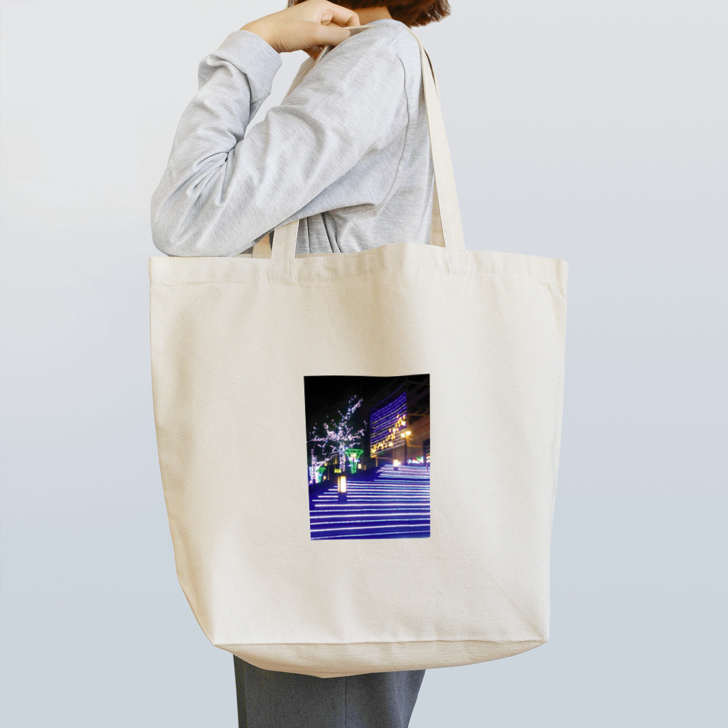 月の雫のイルミネーション Tote Bag