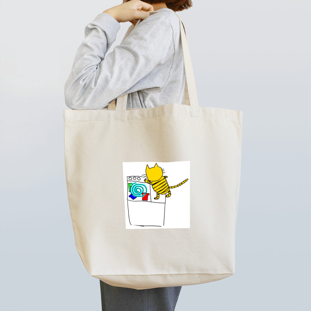 catの洗濯猫ジュリ Tote Bag