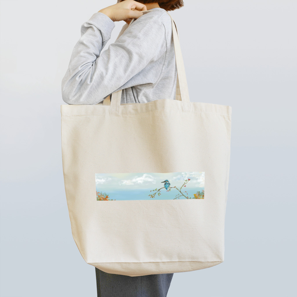 Nellyhime のアートのカワセミ (Kingfisher) Tote Bag