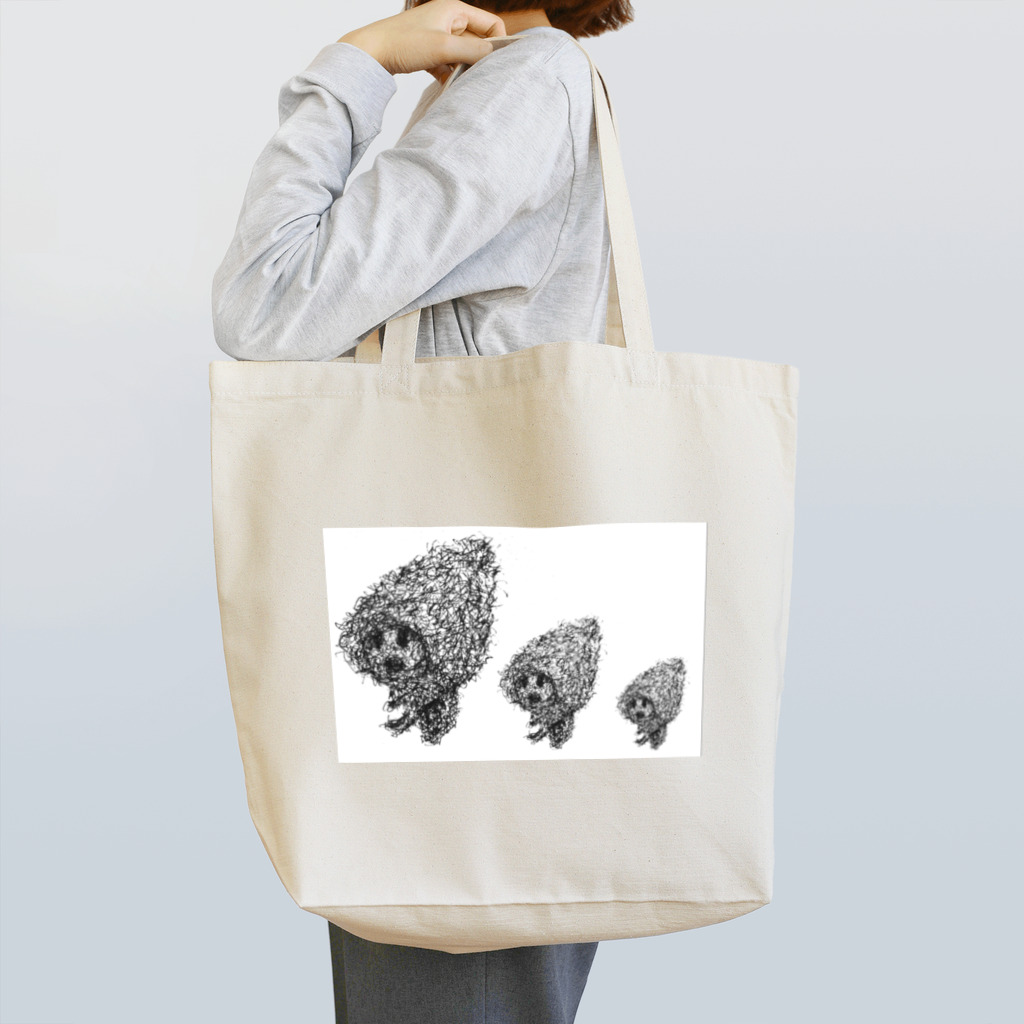 QuantumManの【三兄弟ver.】キモカワ量子キャラ 初号機 Tote Bag