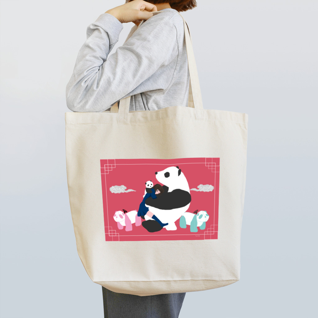 瞳子のもふもふパンダ Tote Bag