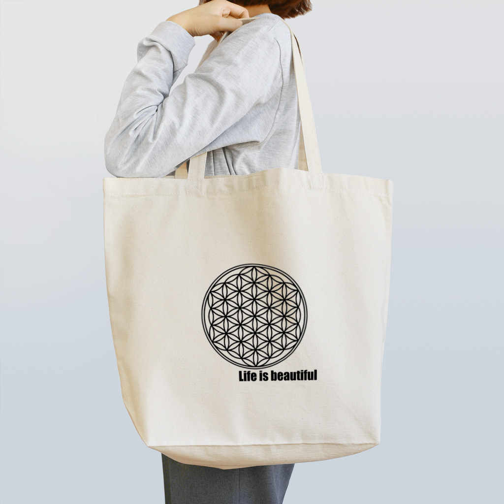 QWNのフラワーオブライフ Tote Bag