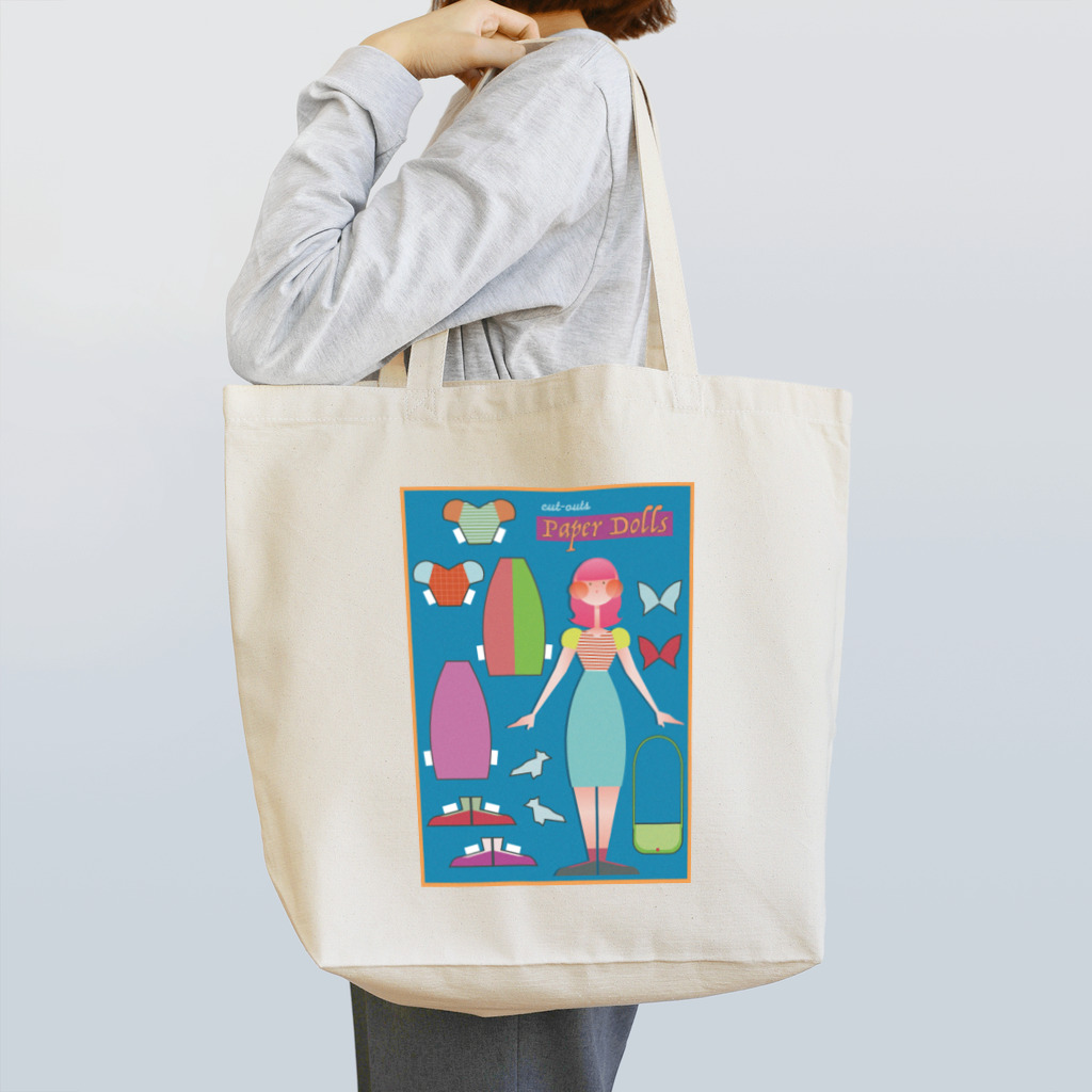 ｔｏｍｏｋａのペーパードール　BLUE Tote Bag