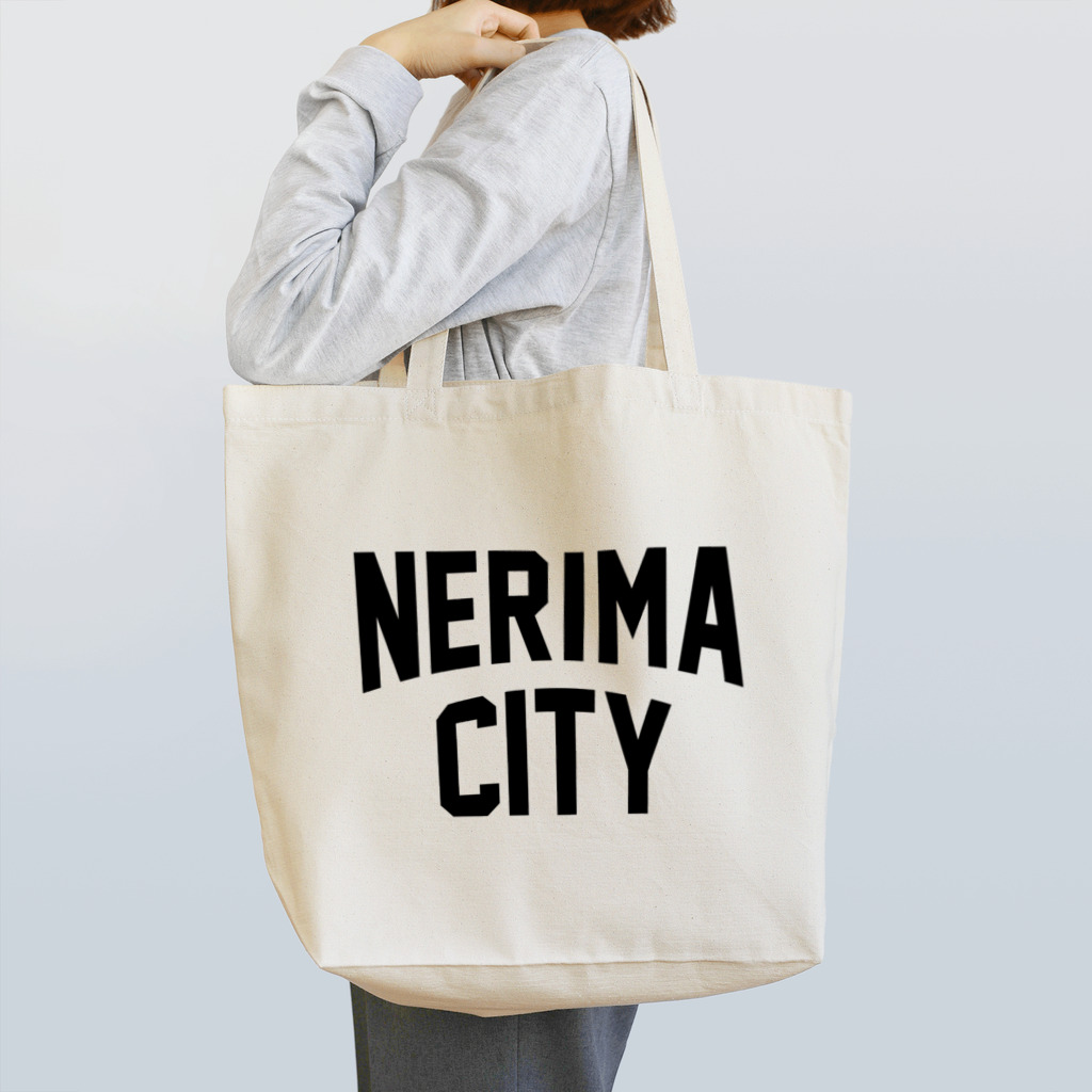 JIMOTO Wear Local Japanの練馬区 NERIMA CITY ロゴブラック Tote Bag
