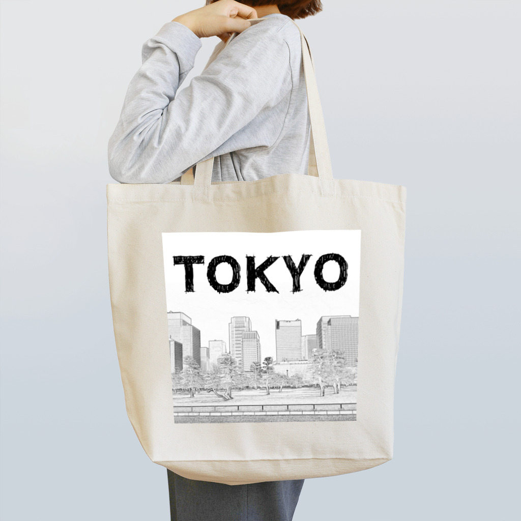 超高層ビル・都市開発研究所shopのThe City 東京摩天楼 トートバッグ