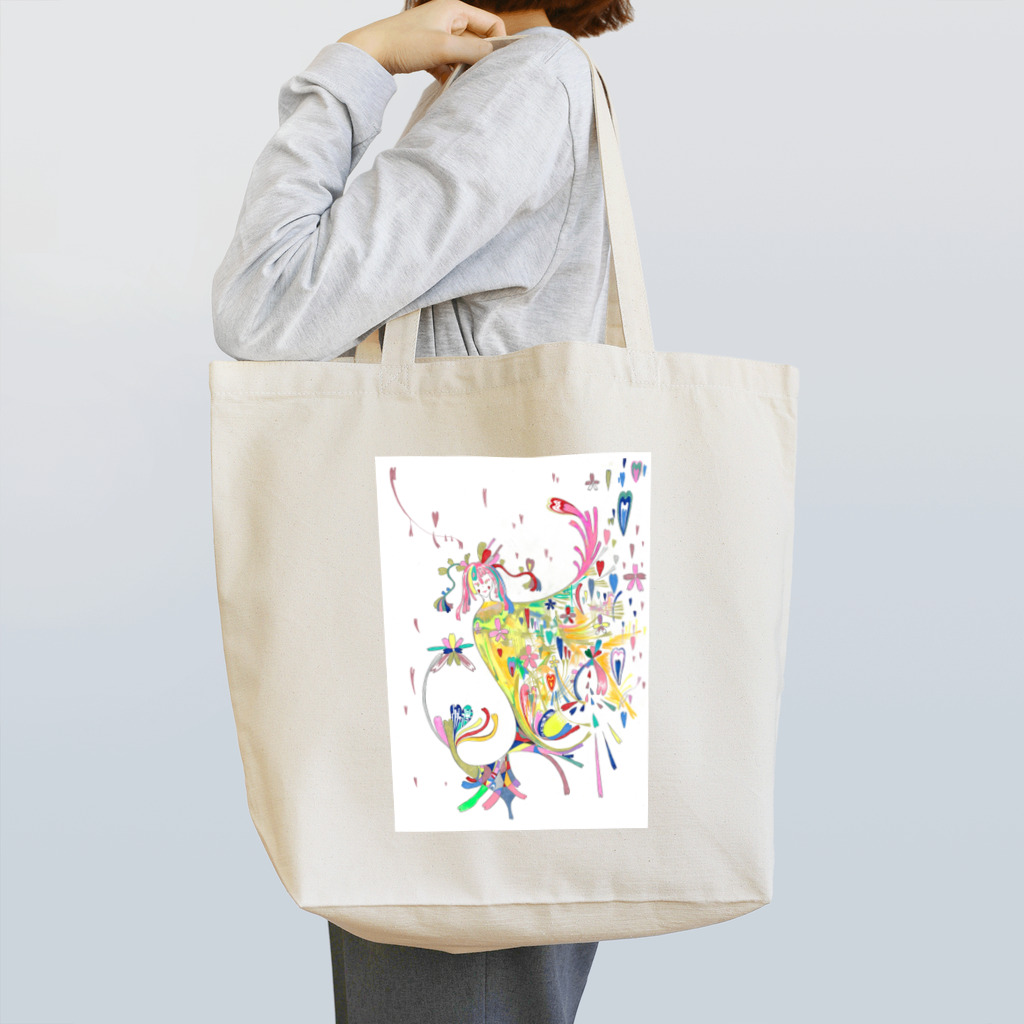 HEARTの舞う女の子 Tote Bag